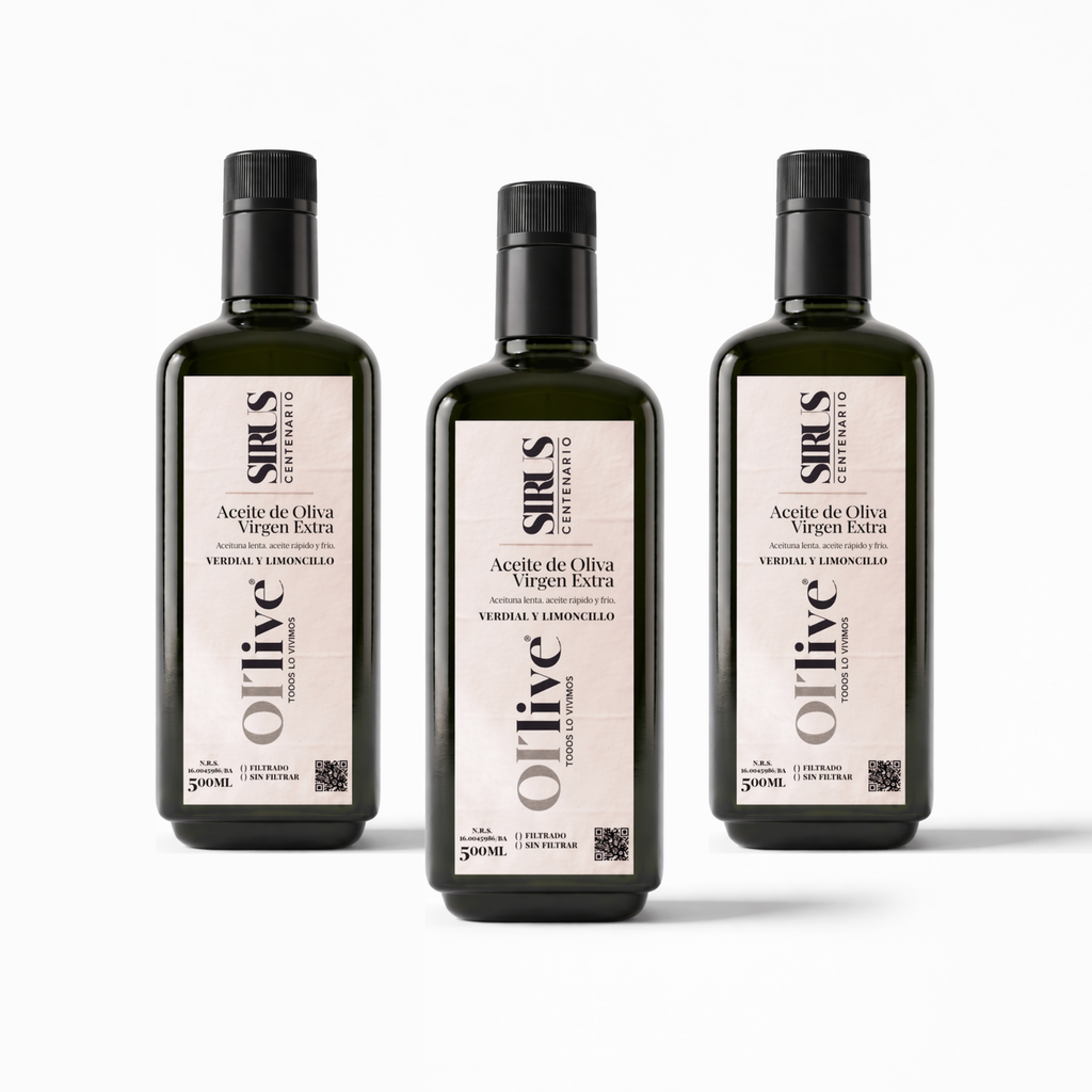 Pack 3 Botellas Sirus Centenario 500ML